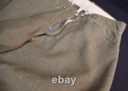 WWI US Army Enlisted Wool Trousers Breeches Reinforced Calves Drawstring Present