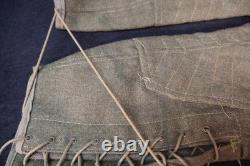 WWI US Army Enlisted Wool Trousers Breeches Reinforced Calves Drawstring Present