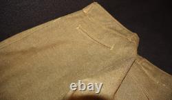 WWI US Army Enlisted Wool Trousers Breeches Reinforced Calves Drawstring Present