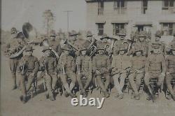 WWI US Army Foreign Legion Military Band Camp Devens Mass. 9 x 21 Photograph, VR