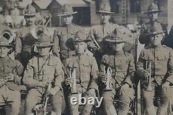 WWI US Army Foreign Legion Military Band Camp Devens Mass. 9 x 21 Photograph, VR