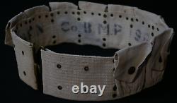 WWI US Army M1903 Rimless Eagle Snap 9 Pocket Cartridge Belt, Unit Marked M. P