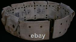 WWI US Army M1903 Rimless Eagle Snap 9 Pocket Cartridge Belt, Unit Marked M. P