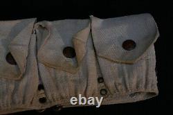 WWI US Army M1903 Rimless Eagle Snap 9 Pocket Cartridge Belt, Unit Marked M. P