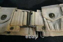 WWI US Army M1907 Cartridge Belt M1903 Rifle Khaki Web Original Good Condition