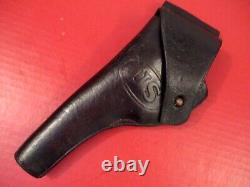 WWI US Army M1909 Leather Holster M1917.45 Revolver Mrkd RIA 1911 NICE #5