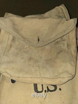 WWI US Army M1910 Haversack with Mess Kit Carrier Dated 1918