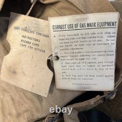 WWI US Army M1917 SBR Gas Mask With Filter and Documentation D-7
