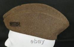 WWI US Army Overseas Garrison Cap Wool War-Time Issue & U. S. R. Large Pin Affixed