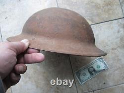 WWI US Army Soldier's Doughboy HELMET, Painted, Camo, Camoflauge