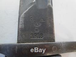 Wwi Us Dated 1918 Model 1903 Bayonet Wit Scabbard Marked Ria Rock Island Arsenal