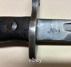 WWI US M1905 Bayonet Remington 1913 FULL 17 Blade M1917 Leather Scabbard