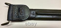 WWI US M1905 Bayonet Remington 1913 FULL 17 Blade M1917 Leather Scabbard