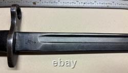 WWI US M1905 Bayonet Remington 1913 FULL 17 Blade M1917 Leather Scabbard