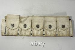 WWI US M1910 Cartridge Belt-Winter Camo Painted -Original