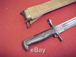 WWI US MODEL 1905 BAYONET 1917 DATED WithCANVAS COVERED SCABBARD ESTATE ITEM