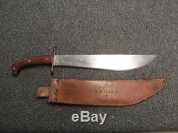 WWI US MODEL 1909 BOLO KNIFE MACHETE-PLUMB 1917-With LADEW 1918 SHEATH