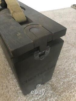 WWI US Military Wooden Box Chest 49-1-84 really nice & cool memorabilia
