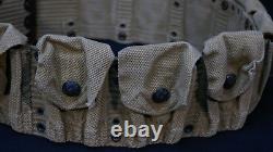 WWI U. S. Army M1903 Rimless Eagle Snap 9 Pocket Cartridge Belt, Early Production