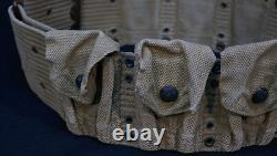 WWI U. S. Army M1903 Rimless Eagle Snap 9 Pocket Cartridge Belt, Early Production