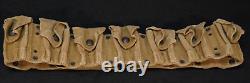 WWI U. S. Army M1903 Rimless Eagle Snap 9 Pocket Cartridge Belt, Early Production