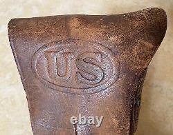 WWI U. S. GOVERNMENT ISSUE M1916 HOLSTER for M1911 PISTOL by W. H. McM. CO. RARE