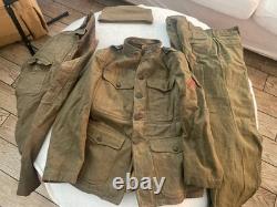 WWI Uniform Coat Pants Shirt Hat Buttons Military World War 1 WW1 Wool Original