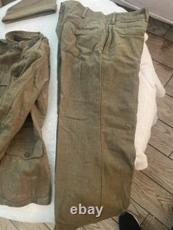 WWI Uniform Coat Pants Shirt Hat Buttons Military World War 1 WW1 Wool Original