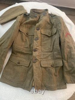 WWI Uniform Coat Pants Shirt Hat Buttons Military World War 1 WW1 Wool Original