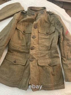 WWI Uniform Coat Pants Shirt Hat Buttons Military World War 1 WW1 Wool Original