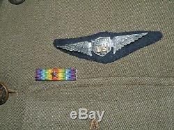 WWI WW1 BOB FORD Collection-278th Aero Squadron Pilot Uniform NAMED PB Wing NICE