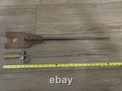 WWI WW1 French M1886 Lebel Rifle Bayonet with Scabbard and Frog