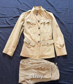 WWI WW1 US AEF Model 1912 Summer Tunic with Pants