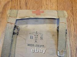 WWI WW1 US Army Medical Medic Doctors Kit Surgical Roll Eagle Snap