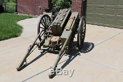 WWI WW1 U. S. Army 1917 Machine Gun Cart (Original)