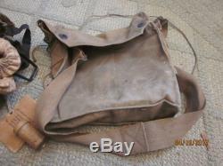 WWI / WW1 U. S. Army Gas Mask Set With Bag Card Tin