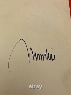WWI/WW2 WWII Italian Fascist Mussolini Signature King Of Italy Signature RARE