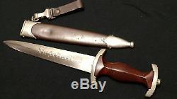 Wwi Wwii German Dagger Sword Knife & Scabbard