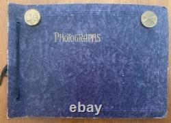 WWI WWII Photo Album + Ephemeral-Programs-Menu-Painted Patch-Poems-38 Photos++