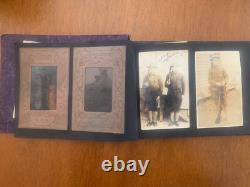WWI WWII Photo Album + Ephemeral-Programs-Menu-Painted Patch-Poems-38 Photos++