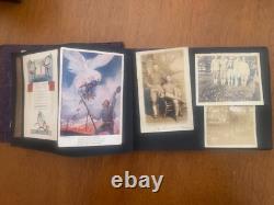 WWI WWII Photo Album + Ephemeral-Programs-Menu-Painted Patch-Poems-38 Photos++