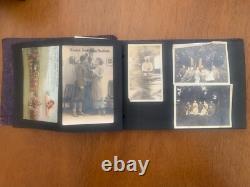 WWI WWII Photo Album + Ephemeral-Programs-Menu-Painted Patch-Poems-38 Photos++