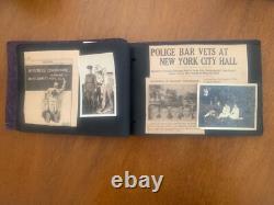 WWI WWII Photo Album + Ephemeral-Programs-Menu-Painted Patch-Poems-38 Photos++