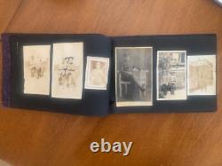 WWI WWII Photo Album + Ephemeral-Programs-Menu-Painted Patch-Poems-38 Photos++