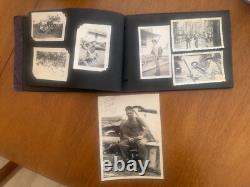 WWI WWII Photo Album + Ephemeral-Programs-Menu-Painted Patch-Poems-38 Photos++