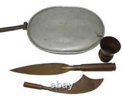 WWI WWII US Military Trench Art 79th Division Engraved Mess Kit 1944 New Guinea