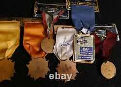 WWI / WWII Veteran of Foreign Wars 5 VFW Medals Indiana GLENN SUMMERS 113 ENG CB