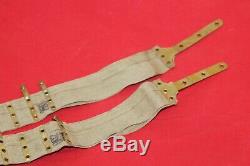WWI and WWII GERMAN AMMO CANVAS AND BRASS BELT FOR MAXIM MG08 AND MG 08/15