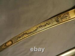 WW 1 2 IMPERIAL GERMAN DAMASCUS LARGE LION HEAD PRESENTATION SWORD knife BEST