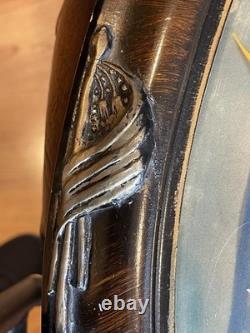 WW 1 Colorized Soldier In Uniform Absolutely Awesome Frame Bubble Glass 24x17